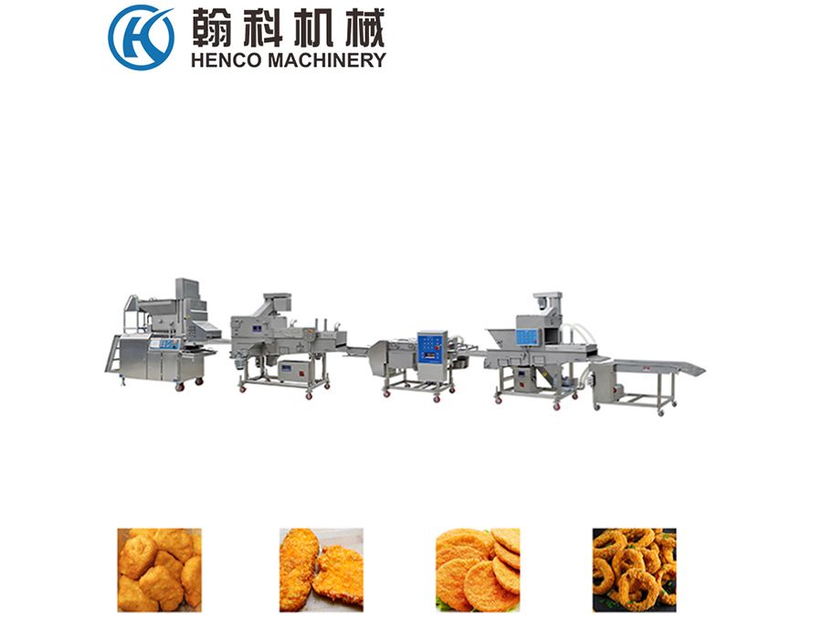Automatic Meat Forming, Battering & Breading Line